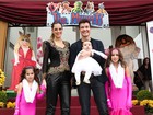 Rodrigo Faro e Vera Viel comemoram aniversário das filhas Clara e Maria
