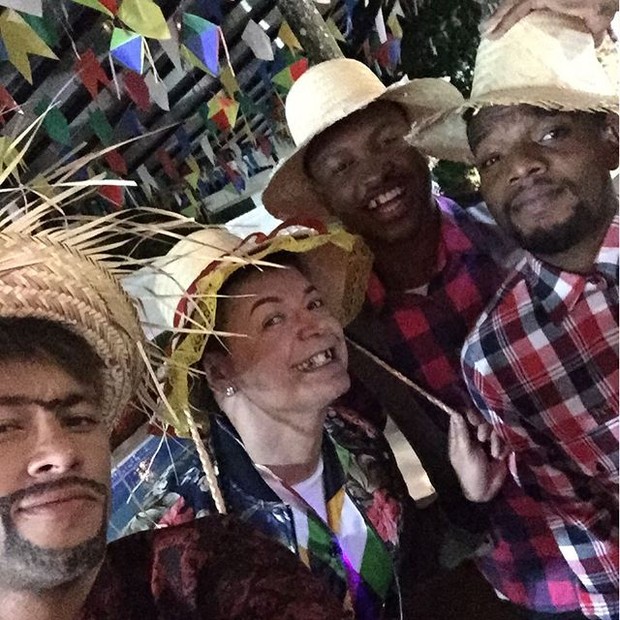 David Brazil, Neymar e Thiaguinho (Foto: Reprodução/Instagram)