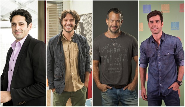 João Baldasserini, Nando Rodrigues, Malvino Salvador e Marcos Pitombo (Foto: Globo)