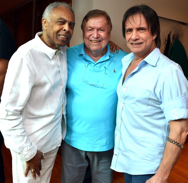 Gilberto Gil,  Boni e Roberto Carlos (Foto: Cristina Granato)