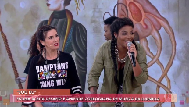 Fatima Bernardes e Ludmilla  (Foto: Reprodução/Globo)