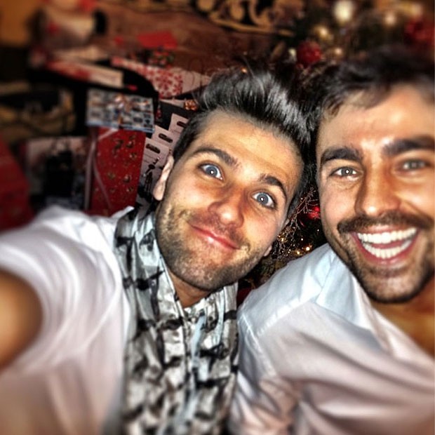 Bruno Gagliasso e Ricardo Pereira no Natal (Foto: Instagram)