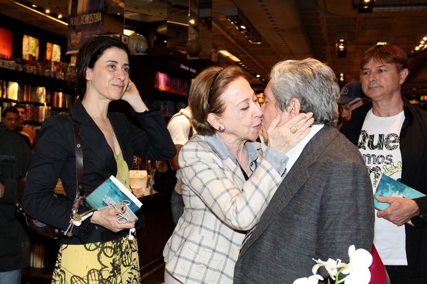 Fernanda Montenegro, Fernanda Torres e Domingos Oliveira (Foto: Alex Palarea/AgNews)
