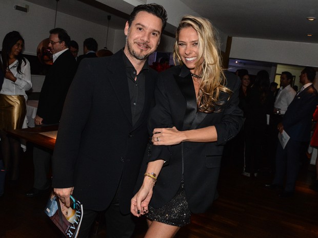 Adriane Galisteu e o marido, Alexandre Iódice, em festa em São Paulo (Foto: Caio Duran/ Ag. News)