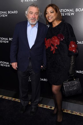 Robert De Niro e Grace Hightower em evento em Nova York, nos Estados Unidos (Foto: Jamie McCarthy/ Getty Images/ AFP)