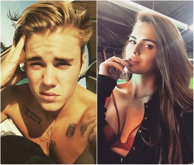 Justin Bieber e Xenia Deli (Foto: Reprodução/Instagram)