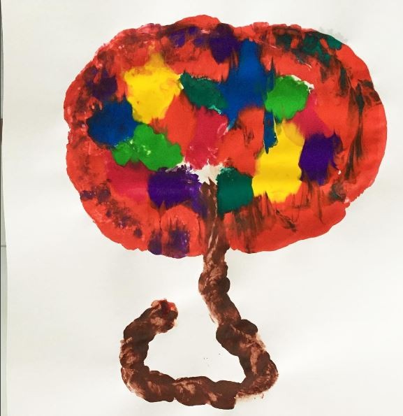 A pintura da Árvore da vida (Foto: Reprodução/Instagram)