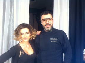 Cleo Pires com o chef Renato Caleffi (Foto: Divulgação)
