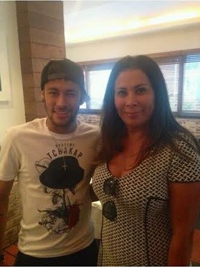 Neymar e Cláudia Lavouras (Foto: Reprodução/Instagram)