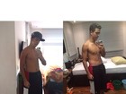 Filho de Ronaldo faz 'selfie' mostrando corpo mais magro