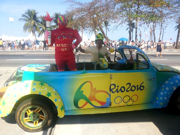 Mascote gay é atração da Olimpíada Rio 2016 (Foto: Divulgação / As bofinhas)