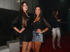 Ex-BBBs Amanda e Tamires curtem show de Anitta em São Paulo