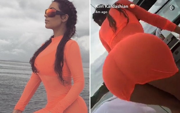 Kim Kardashian (Foto: Snapchat / Reprodução)