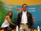 Arnold Schwarzenegger participa de coletiva no Rio