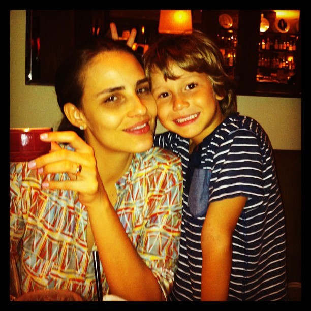 Fernanda Tavares e filho mais filho (Foto: Instagram / Reprodução)