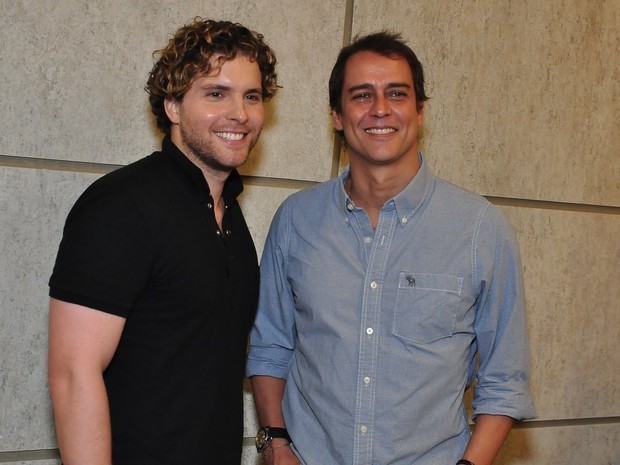 Thiago Fragoso e Marcello Antony na coletiva de "Amor à Vida" (Foto: Roberto Teixeira / EGO)