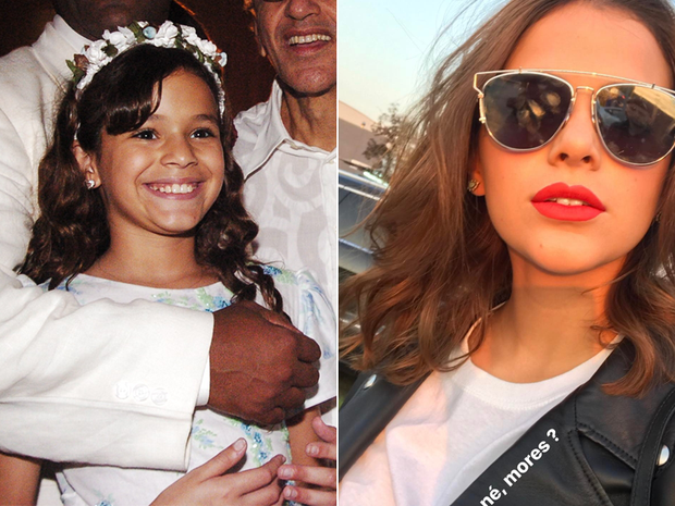 Bruna Marquezine - Antes e depois (Foto: Reprodução / GLOBO / Reprodução/Instagram)