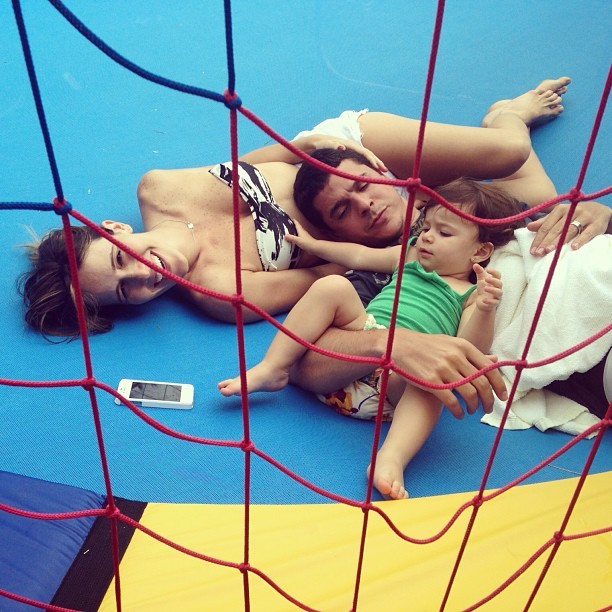 Fernanda Pontes com Maria Luiza e Diogo Boni (Foto: Reprodução/Instagram)