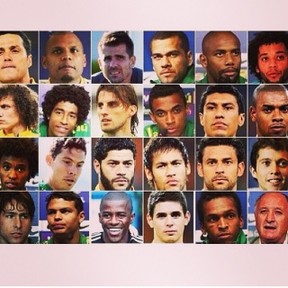 Jogadores da seleção brasileira (Foto: Instagram/ Reprodução)
