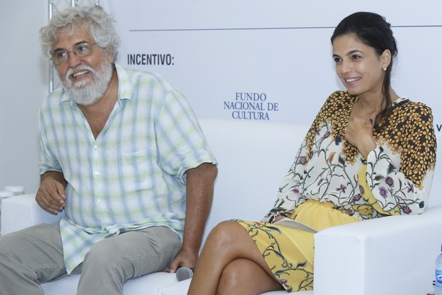 Emanuelle Araujo na coletiva do filme "As Ventos que Virao" (Foto: Roberto Filho/AgNews)