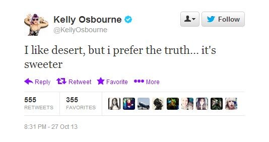 Kelly Osbourne (Foto: Twitter/Reprodução)