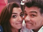 Maurício Mattar posta foto com a filha e fã comenta: 'Beleza vem do pai'