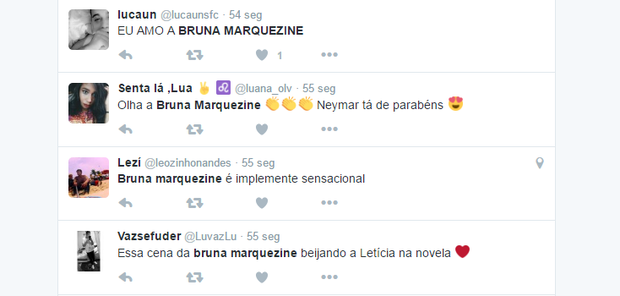 Cenas de Bruna Marquezine fazem sucesso na web (Foto: Reprodução/Twitter)