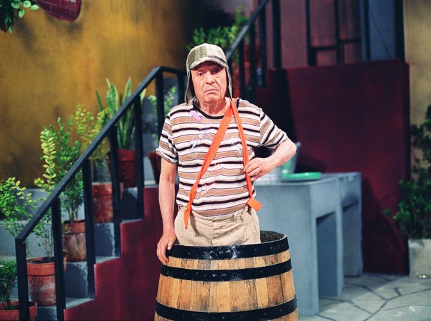 Roberto Bolaños caracterizado como o personagem Chaves (Foto: Divulgação SBT)