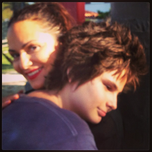 Luiza Brunet com filho (Foto: Instagram / Reprodução)