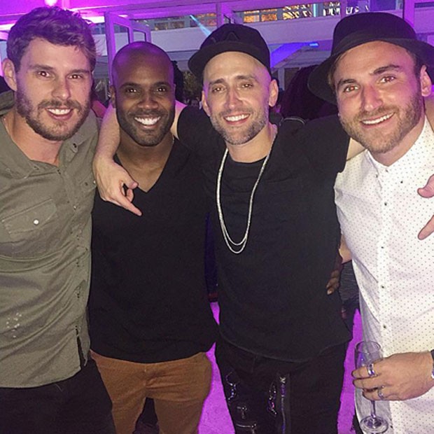 Bruninho, Rafael Zulu, Paulo Gustavo e Diogo Canto em festa na Zona Sul do Rio (Foto: Instagram/ Reprodução)