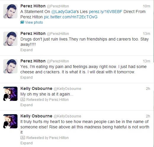 Tweets de Perez Hilton (Foto: Reprodução Twitter)
