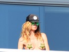 Heidi Klum faz topless em Miami