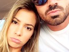 Adriana e Rodrigão fazem 'caras de triste' em foto