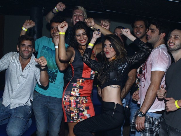 Ex-BBBs em festa na Zona Sul do Rio (Foto: Raphael Mesquita/ Foto Rio News)