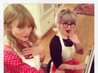 Taylor Swift e Kelly Osbourne mostram seus dotes na cozinha