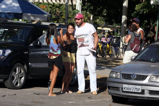 Thiago Lacerda na Lagoa Rodrigo de Freitas (Foto: JC Pereira / AgNews)