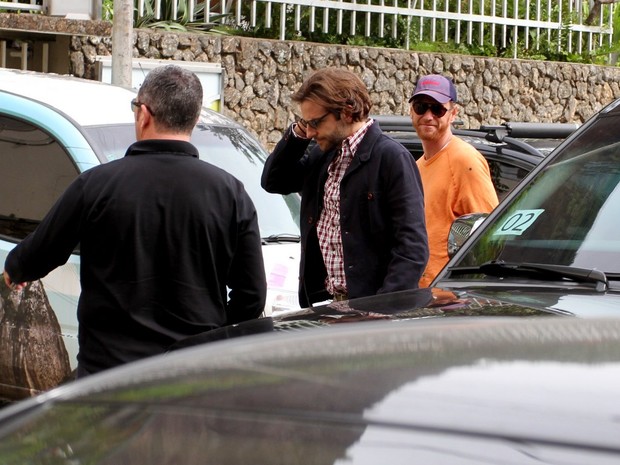 Bradley Cooper e elenco de "Se Beber Não Case 3" no Rio (Foto: Henrique Oliveira/Fotorio News)