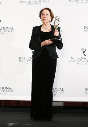 Fernanda Montenegro na 41ª edição do Emmy Internacional em Nova York, nos Estados  (Foto: Neilson Barnard/ Getty Images/ AFP)
