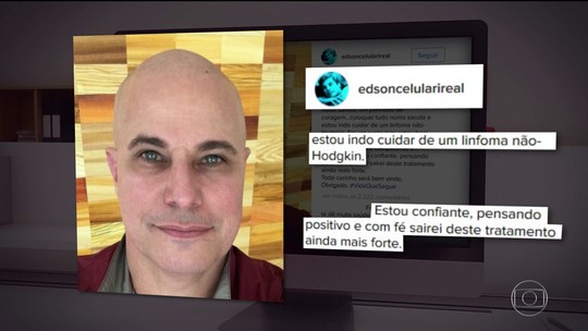 Na internet, Edson Celulari diz que iniciou tratamento contra câncer raro