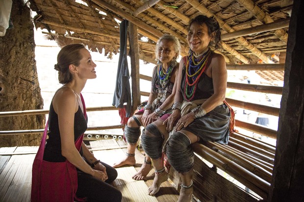 Angelina Jolie na Tailândia (Foto: Roger Arnold / UNHCR / AFP)