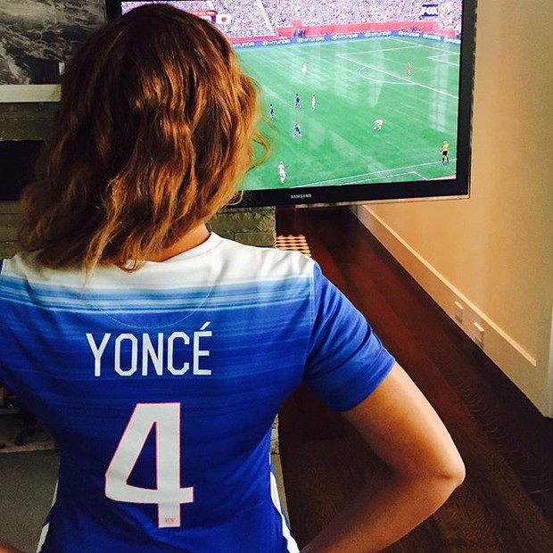 Beyoncé com a camisa da seleção dos Estados Unidos (Foto: Instagram/ Reprodução)
