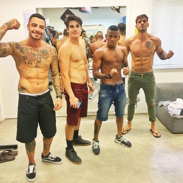 Felipe Titto, Nicolas Prattes, Nego do Borel e Lucas Lucco (Foto: Reprodução / Instagram)