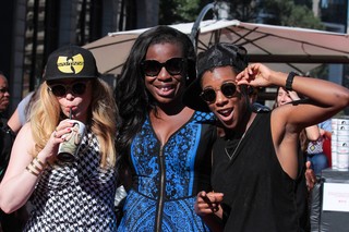 Natasha lyonne, Uzo Aduba e Samira Wiley, atrizes da série Orange Is the New Black  (Foto:  Raphael Castello/AgNews)