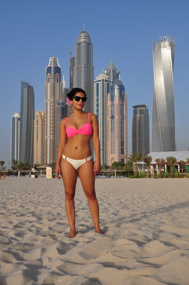 Gyselle Soares em Dubai (Foto: Divulgação)
