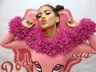 Anitta faz show infantil no Rio com look de Pantera Cor-de-rosa