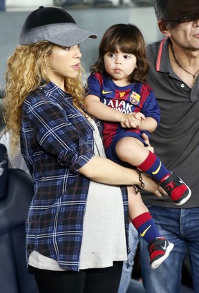 Shakira e Milan (Foto: REUTERS/Albert Gea)