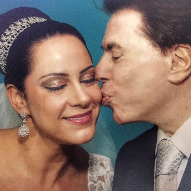 Silvia Abravanel com o pai, Silvio Santos (Foto: Reprodução/Instagram)