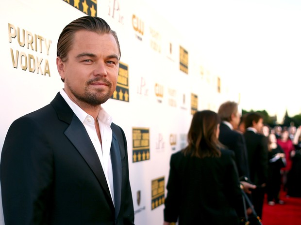 Leonardo DiCaprio no Critics&#39; Choice Movie Awards em Los Angeles, nos Estados Unidos (Foto: Christopher Polk/ Getty Images/ AFP)