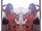 Giovanna, irmã de Gracyanne Barbosa, faz selfie de biquíni