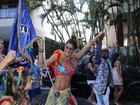 Supersarada, Cynthia Howlett é porta-bandeira de bloco no Rio